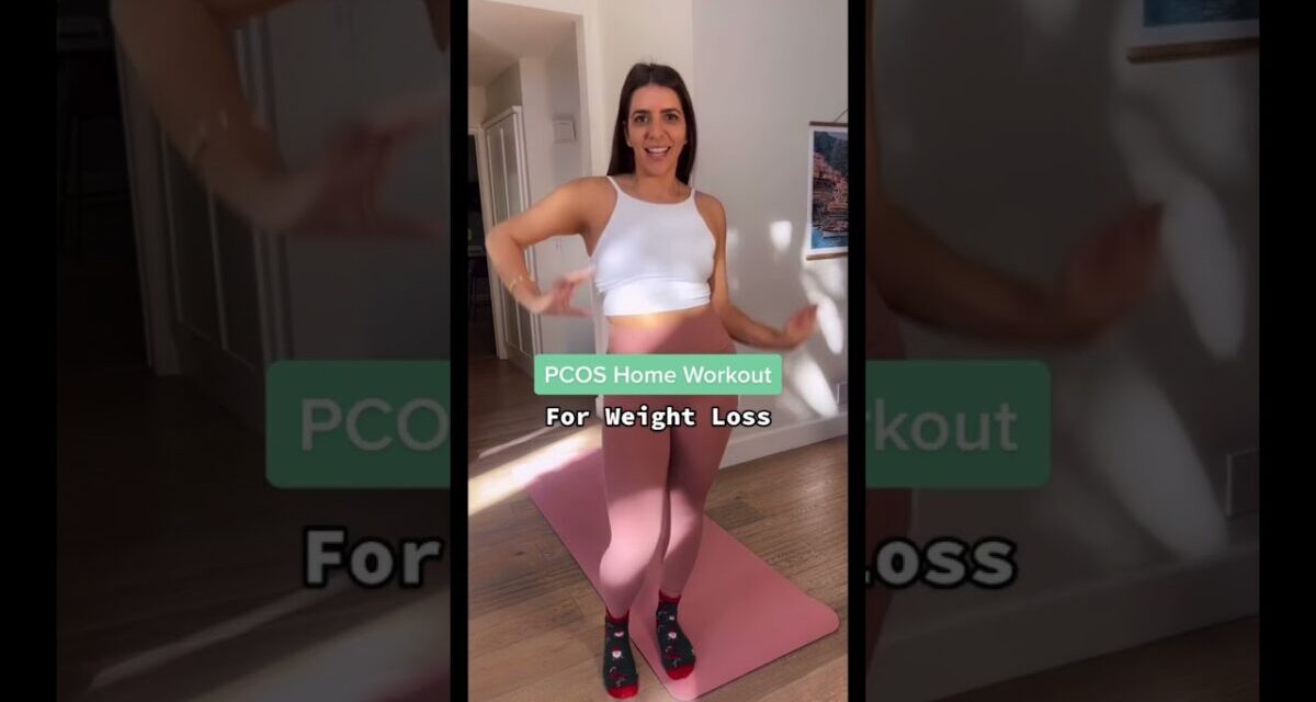 PCOS Home Workout For Weight Loss! #pcos