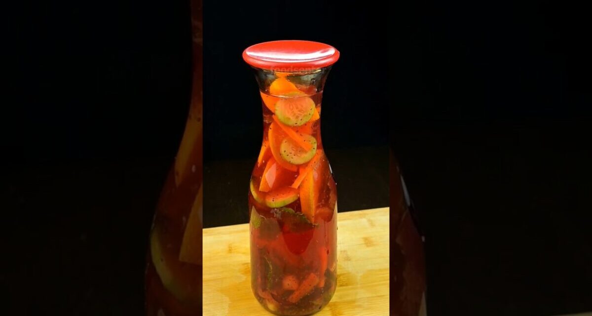 Detox Water For Weight Loss And Clear Skin | How To Make Detox Water | ASMR Cooking #shorts #asmr