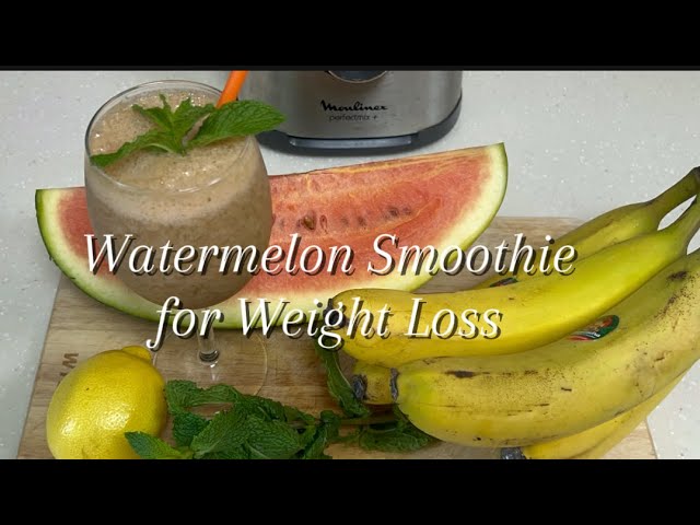 Watermelon Smoothie For Weight Loss Recipe