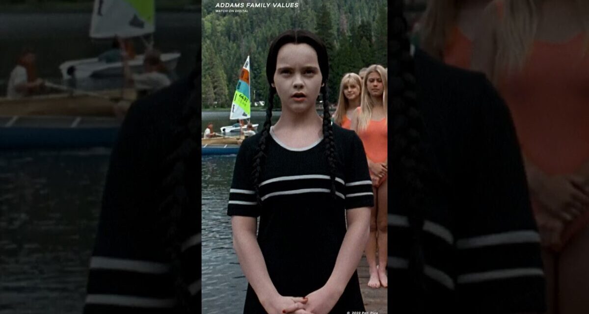 Wednesday Can’t Swim 🖤 | Addams Family Values | Paramount #shorts
