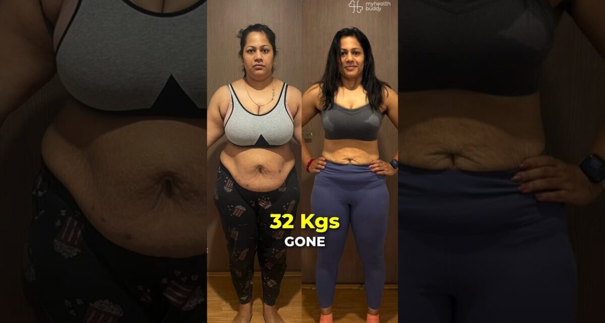 32 Kgs Weight Loss And Belly Fat And Face Fat Gone  – Thyroid And Cholesterol Back To Normal!