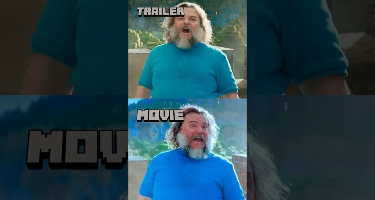 Minecraft Movie – I… Am Steve | Trailer Vs. Movie Comparison