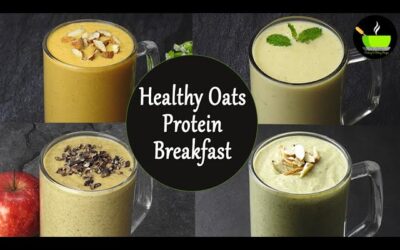 4 High Protein Breakfast Smoothie Recipes | Weight Loss Breakfast Smoothie | 4 Oats Smoothie Recipes