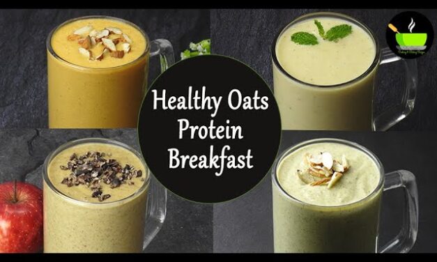4 High Protein Breakfast Smoothie Recipes | Weight Loss Breakfast Smoothie | 4 Oats Smoothie Recipes