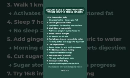 WEIGHT LOSS STARTS WORKING WHEN YOU FIX THESE HABITS