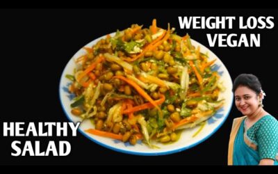 Weight Loss Salad Recipe For Lunch/Dinner – Indian Veg Meal – Diet Plan To Lose Weight Fast