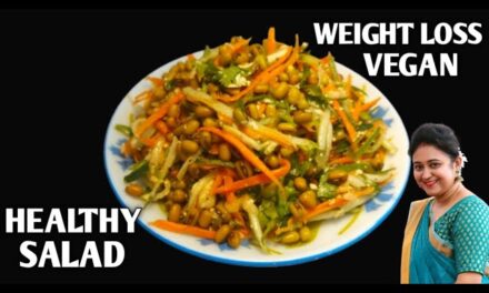 Weight Loss Salad Recipe For Lunch/Dinner – Indian Veg Meal – Diet Plan To Lose Weight Fast
