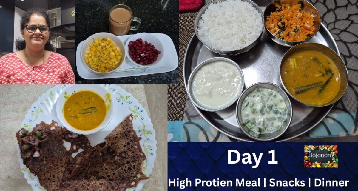 Day _1 Diet Meal Plan | Healthy South Indian Recipes For Weight Loss |