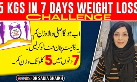 5 KGs Weight Loss Challenge In 7 Days | Lose 5 Kgs Only In One Week | Diet Plan By Dr. Sadia Shaikh