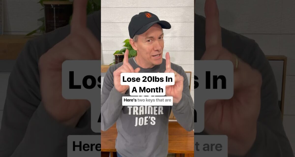 How To Lose 20lbs In A Month🔥 #shorts