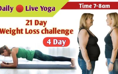 Day- 4 Live Yoga Session For Weight Loss Challenge #Weightloss #obesity #stressfree #healthy