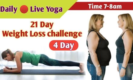 Day- 4 Live Yoga Session For Weight Loss Challenge #Weightloss #obesity #stressfree #healthy