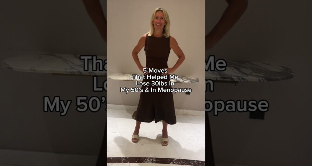 4 Moves To Help Weight Loss In Menopause #menopause #womenover50