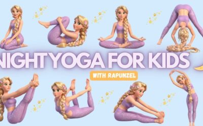 Night Yoga For Kids 🌙 | Calm Down & Sleep Better | Kids Yoga With Rapunzel