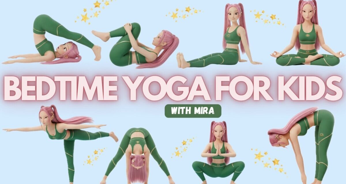 Bedtime Yoga For Kids | Fall Asleep Fast 🌙 | Calm & Relax With Kpop Mira