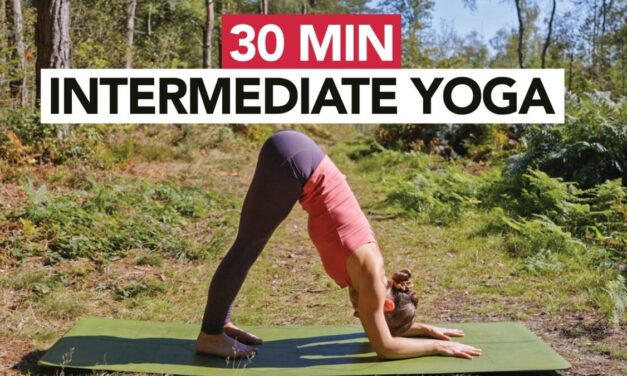 30 Min Intermediate Yoga Flow To Improve Strength & Flexibility