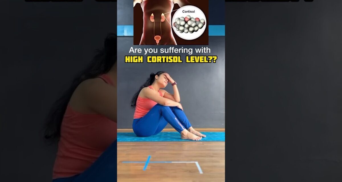 Cortisol Levels Management With Yoga🌸 Restorative Yoga To Relieve Stress Hormones✅ #yoga #cortisol