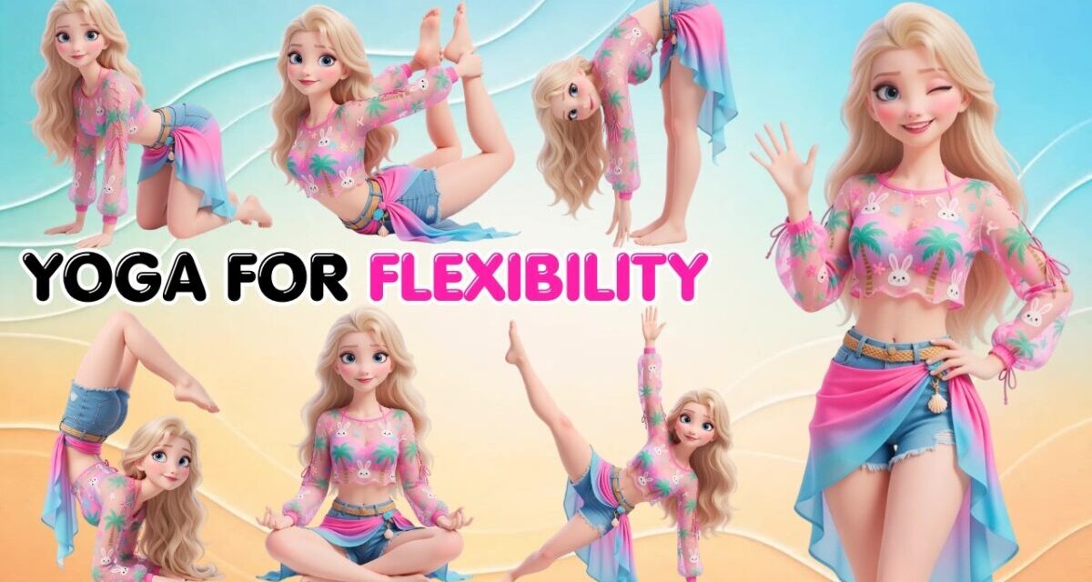 Yoga For Flexibility For Kids | Come Join The Beach Fun! ☀️ Full Body Stretch