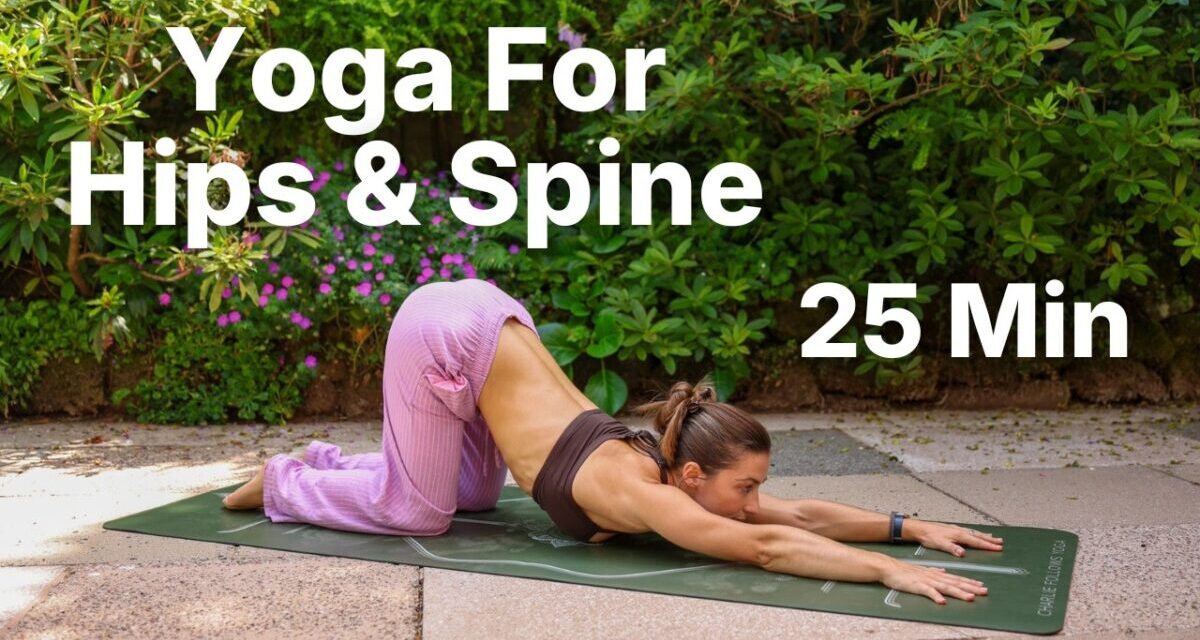 25 Min Yoga For Hips & Spine | All Levels Yoga Flow To Reset