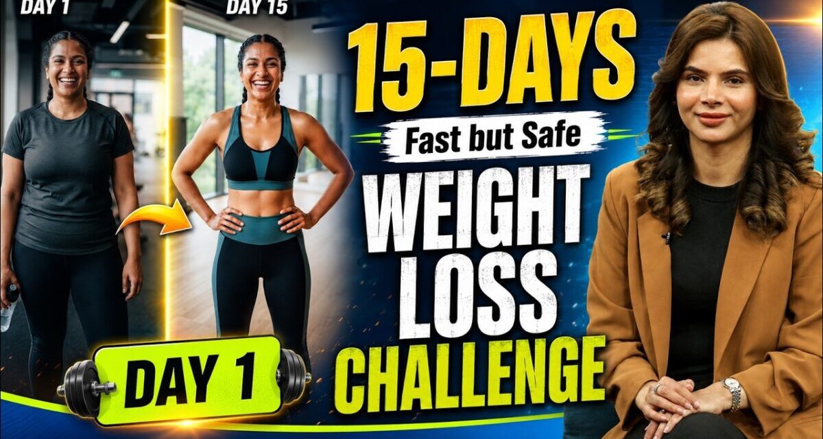 15-Days Fast But Safe Weight Loss Challenge | Day 1 | Ayesha Nasir