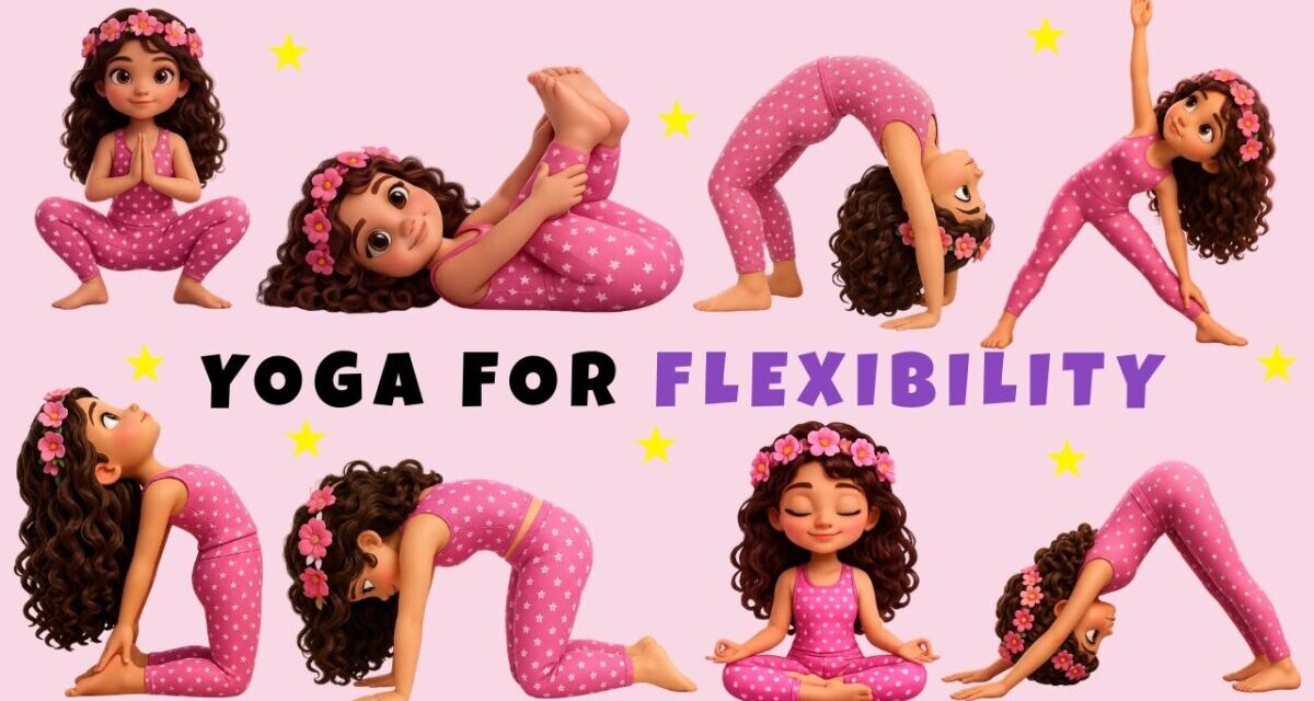 Easy Yoga Poses For Kids 🌈 | Fun Rainbow Full Body Stretching & Relaxation For Children & Beginners