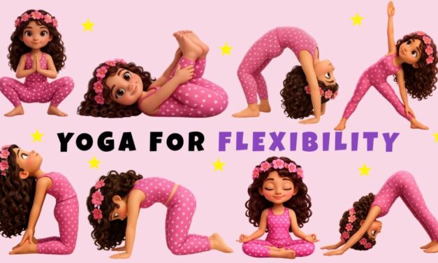 Easy Yoga Poses For Kids 🌈 | Fun Rainbow Full Body Stretching & Relaxation For Children & Beginners