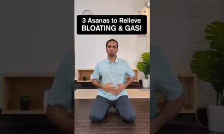 Practice This To Relieve Bloating & Gas! #yoga #asana #guthealth #digestion #constipation #tips #diy