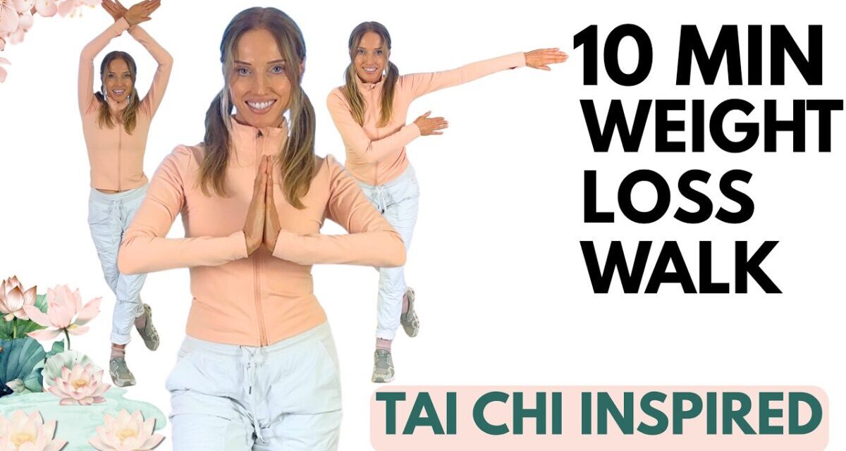 10 Minute Tai Chi Walking For Weight Loss & Better Health | Low Impact & No Jumping