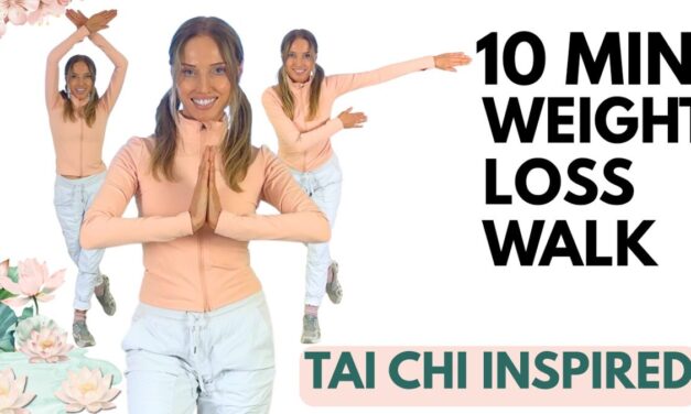 10 Minute Tai Chi Walking For Weight Loss & Better Health | Low Impact & No Jumping