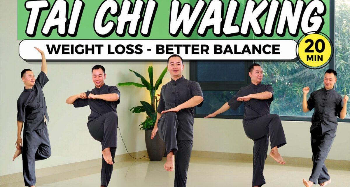 20-Minute Tai Chi Walking 🔥 Weight Loss, Better Balance & Improved Mobility