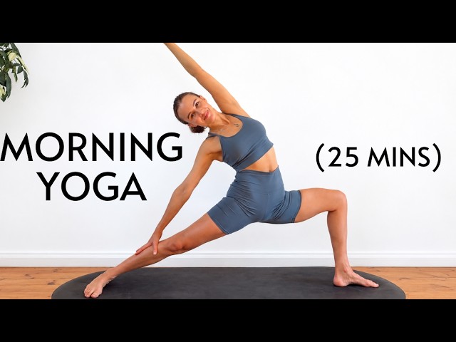 25 Min Morning Yoga Flow |  Yoga For Strength & Flexibility